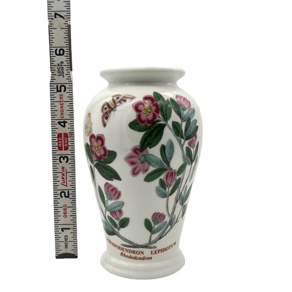 Portmeirion Botanic Garden Canton Vase Rhododendron Pattern 5 1/4" Cottagecore - Picture 9 of 9